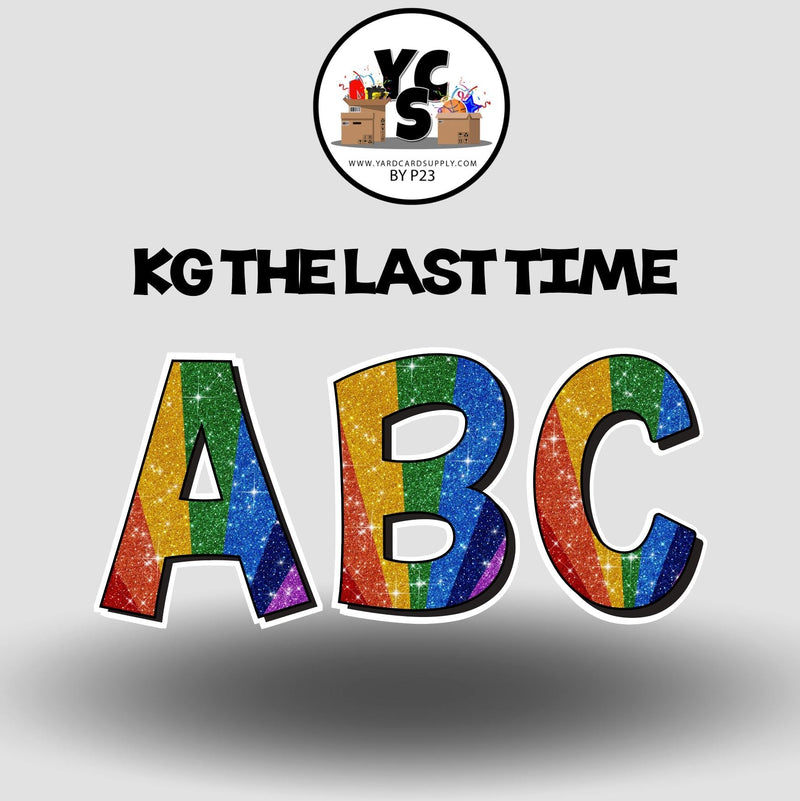 KG The Last Time 23 Inch GLITTER CONSONANT Set