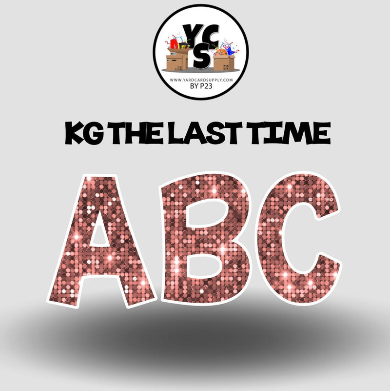 KG The Last Time 18 Inch SPARKLE ALPHABET Set