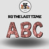 KG The Last Time 18 Inch SPARKLE ALPHABET Set