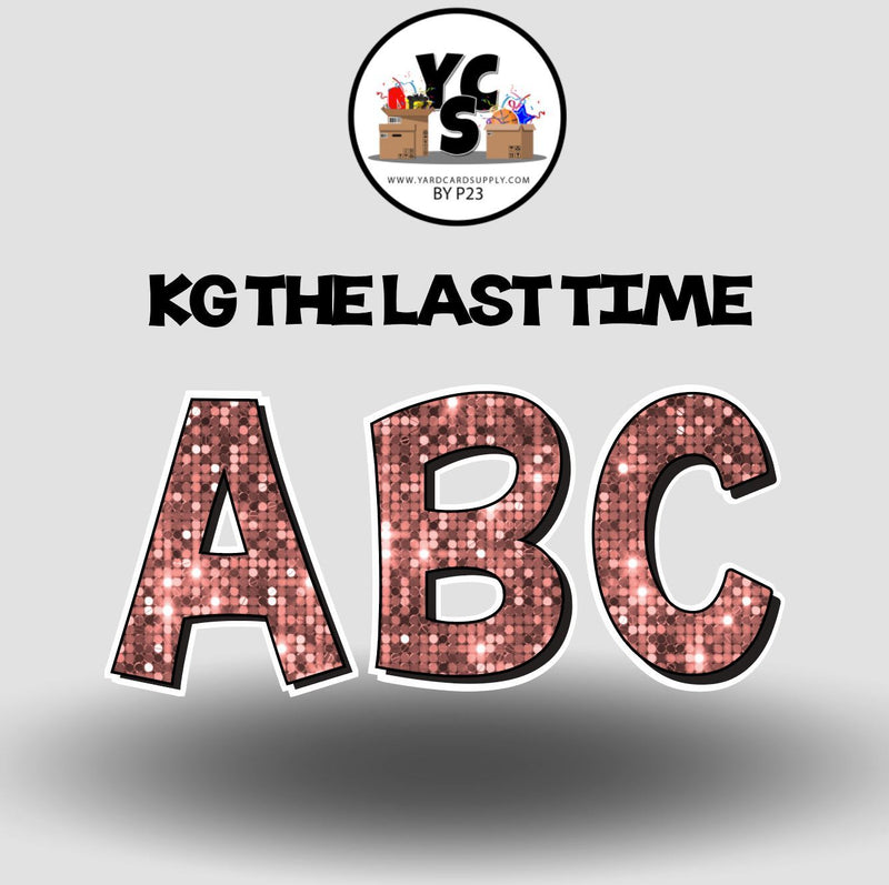 KG The Last Time 18 Inch SPARKLE ALPHABET Set