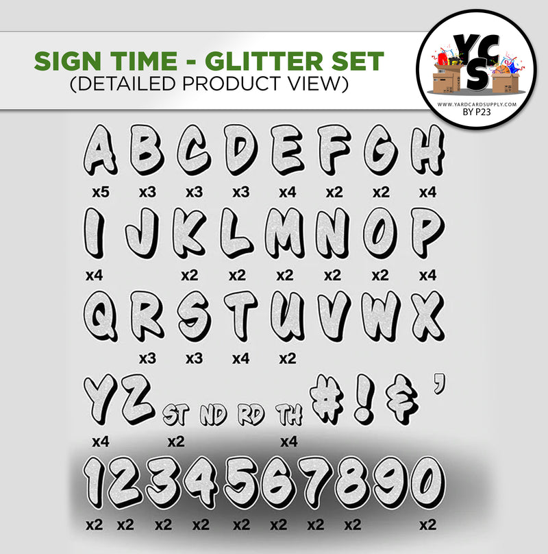 Start NOW Rental Business Starter Set - Sign Time Font 273 Pieces