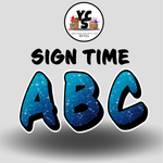 Sign Time 18 Inch GLITTER ALPHABET Set