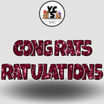 18" Congrats Tulations YCS FLASH® Quick Set