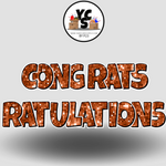 18" Congrats Tulations YCS FLASH® Quick Set