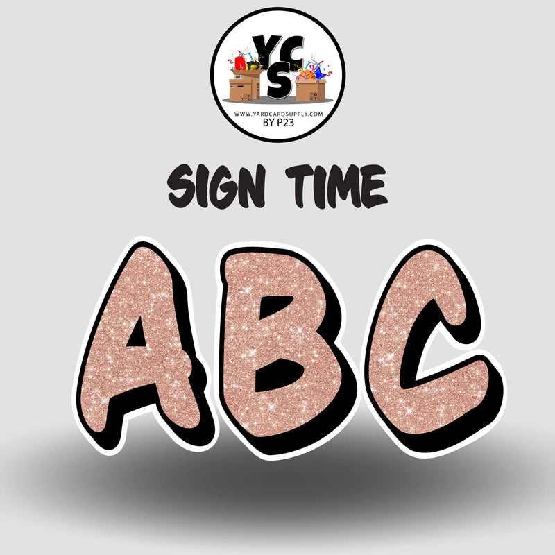 Sign Time 18 Inch GLITTER ALPHABET Set