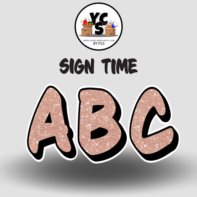 Sign Time 23 Inch GLITTER ALPHABET Set