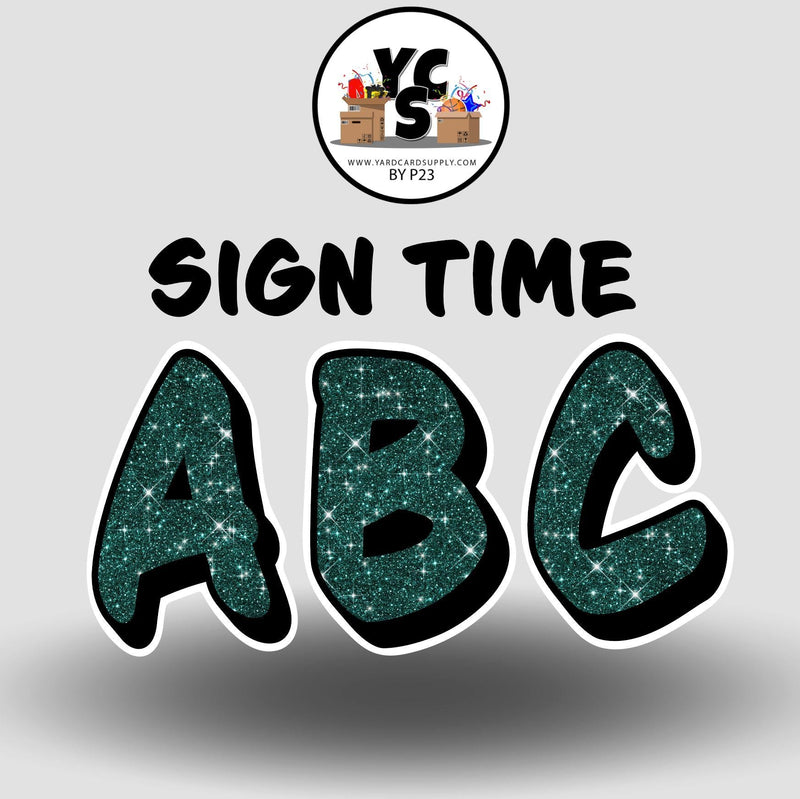 Sign Time 18 Inch GLITTER ALPHABET Set