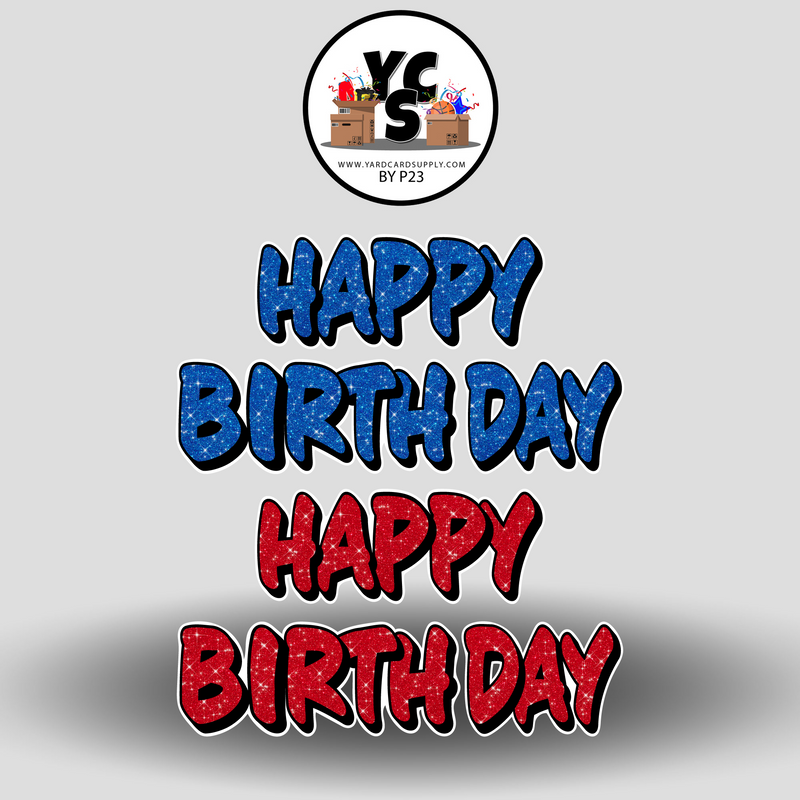 YCS FLASH® Quick Set Birthday - Sign Time 18 Inch