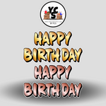 YCS FLASH® Quick Set Birthday - Sign Time 18 Inch