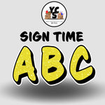 Sign Time 18 Inch GLITTER ALPHABET Set