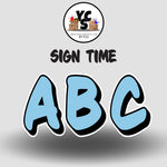 Sign Time 23 Inch SOLID ALPHABET Set