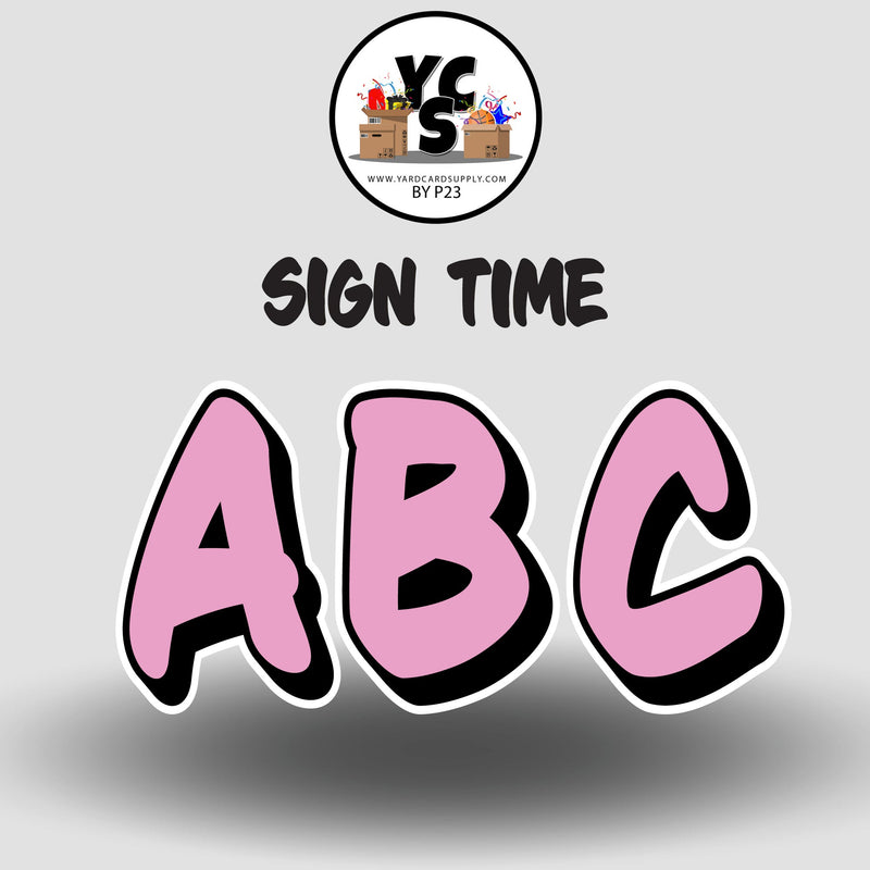 Sign Time 23 Inch SOLID ESSENTIAL LETTER & NUMBER Set