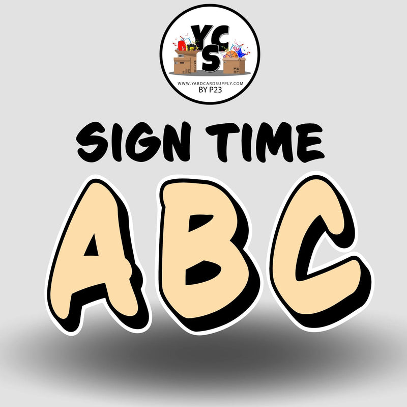 Sign Time 23 Inch SOLID ESSENTIAL LETTER & NUMBER Set