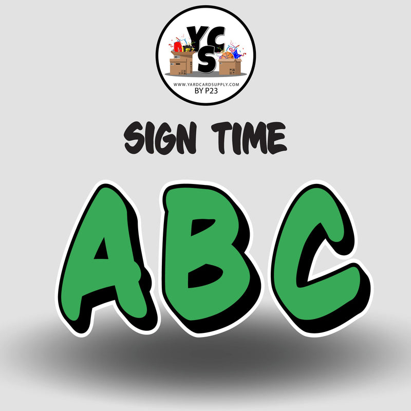 Sign Time 23 Inch SOLID ALPHABET Set