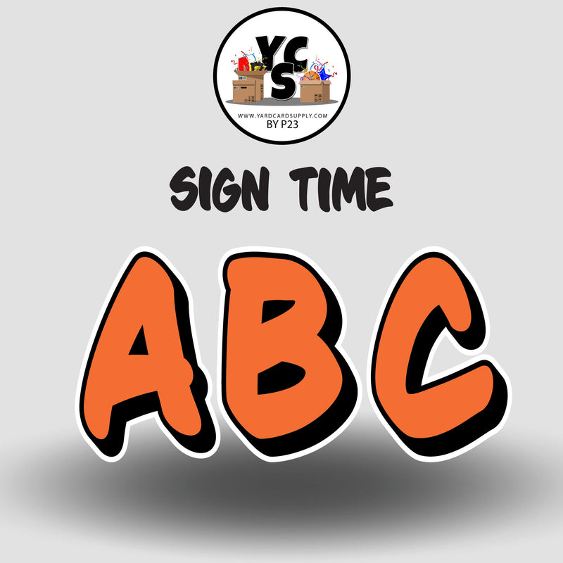 Sign Time 23 Inch SOLID ALPHABET Set