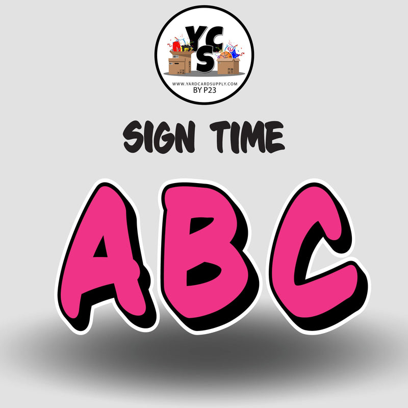 Sign Time 23 Inch SOLID ALPHABET Set