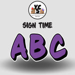 Sign Time 23 Inch SOLID ALPHABET Set