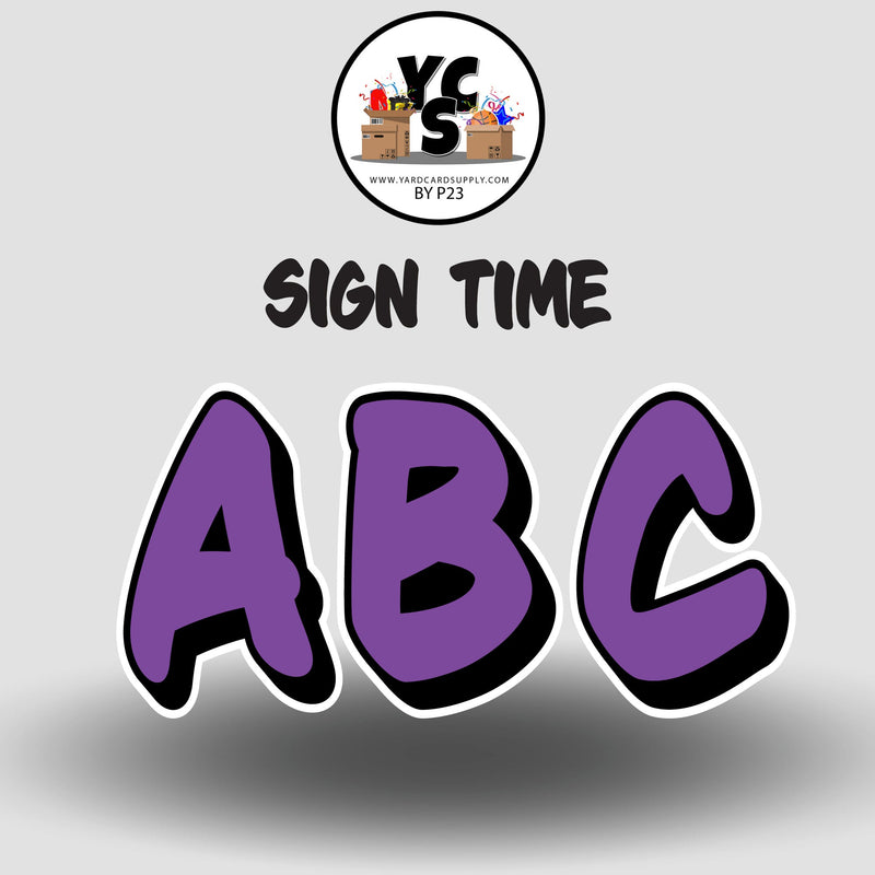 Sign Time 23 Inch SOLID ALPHABET Set