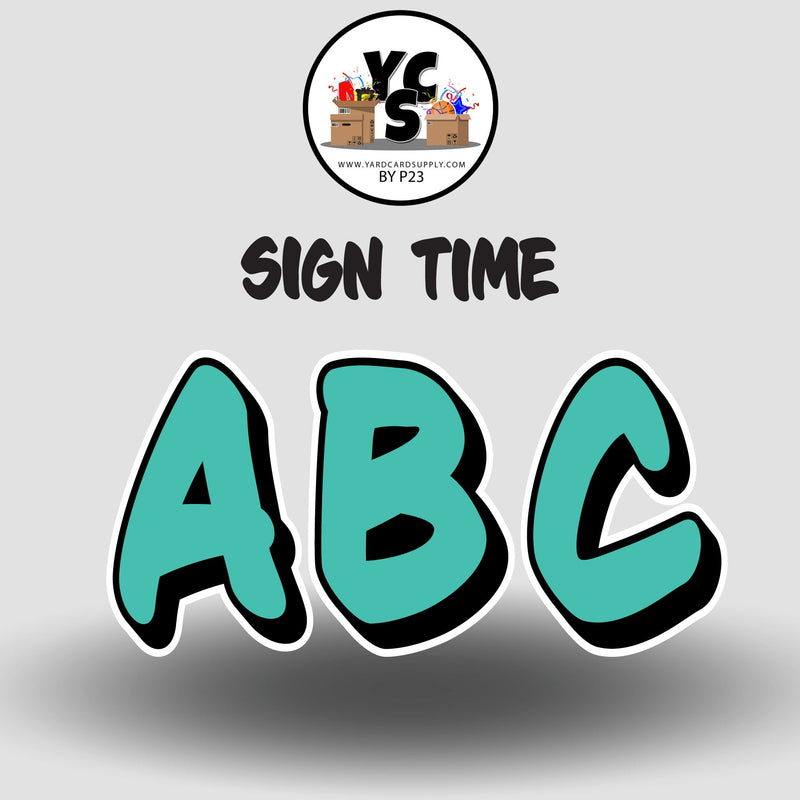 Sign Time 23 Inch SOLID ESSENTIAL LETTER & NUMBER Set