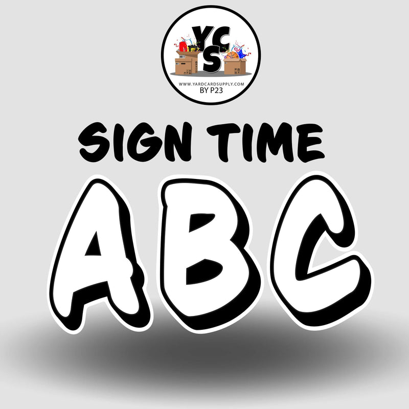 Sign Time 23 Inch SOLID ESSENTIAL LETTER & NUMBER Set