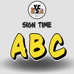 Sign Time 23 Inch SOLID ALPHABET Set