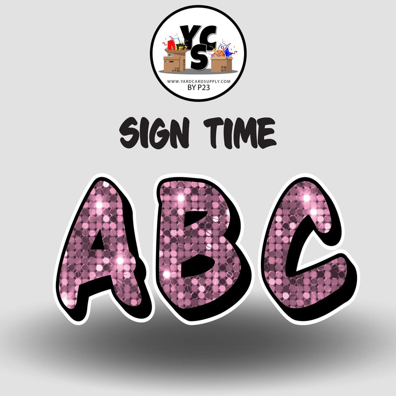 Sign Time 23 Inch SPARKLE ESSENTIAL LETTER & NUMBER Set