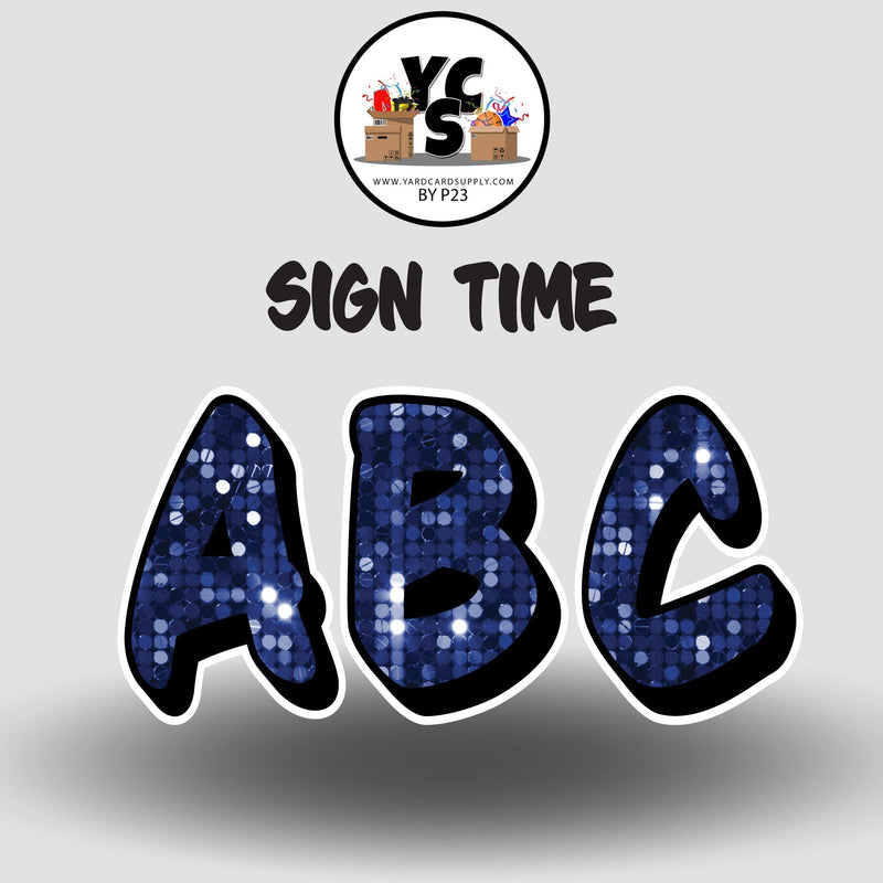 Sign Time 23 Inch SPARKLE ESSENTIAL LETTER & NUMBER Set