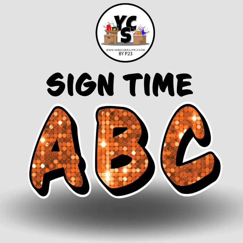 Sign Time 23 Inch SPARKLE ESSENTIAL LETTER & NUMBER Set