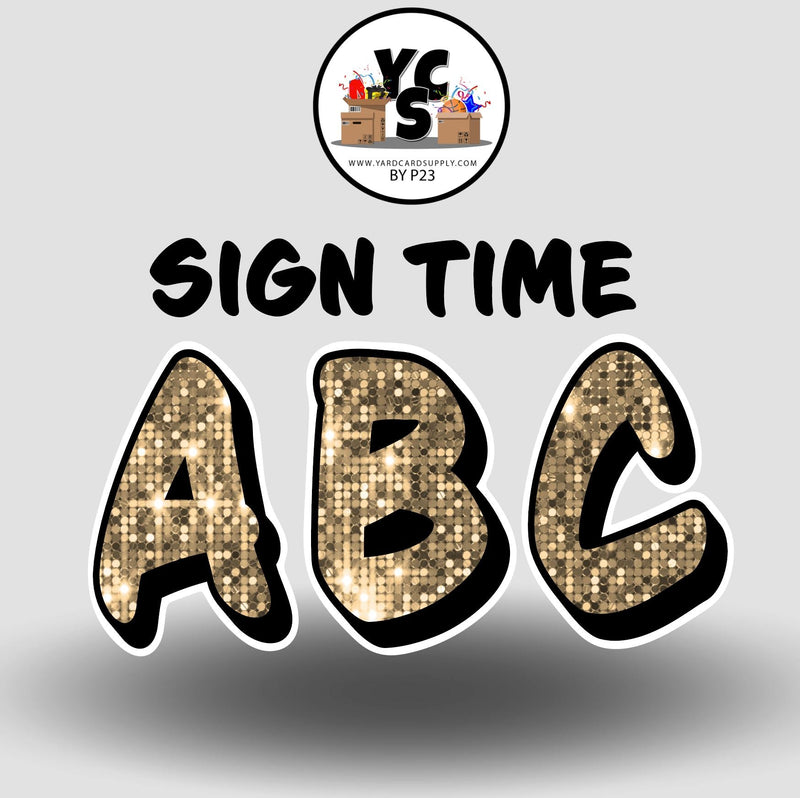 Sign Time 23 Inch SPARKLE ALPHABET Set