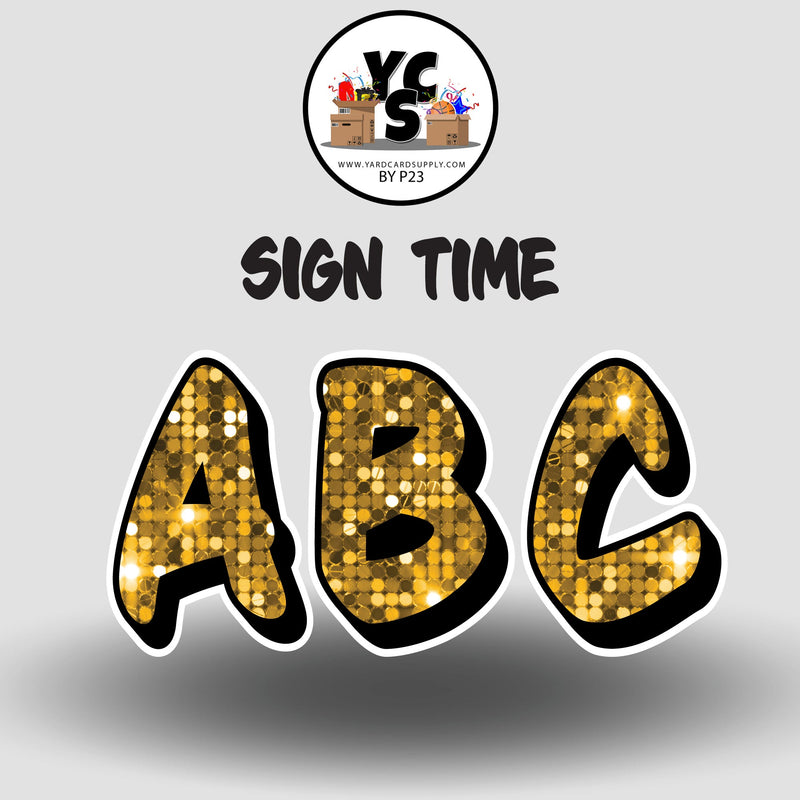Sign Time 23 Inch SPARKLE ALPHABET Set