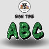 Sign Time 18 Inch SPARKLE ALPHABET Set