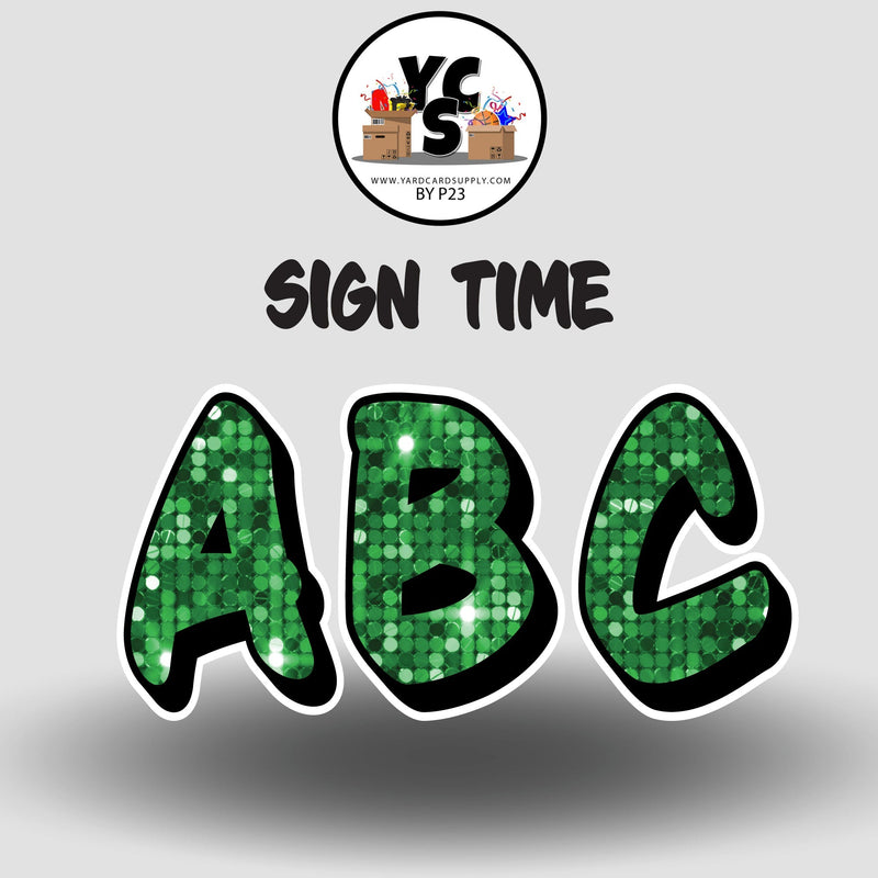 Sign Time 23 Inch SPARKLE ESSENTIAL LETTER & NUMBER Set