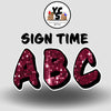 Sign Time 23 Inch SPARKLE ALPHABET Set