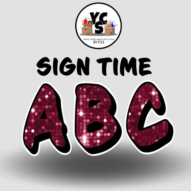 Sign Time 23 Inch SPARKLE ALPHABET Set