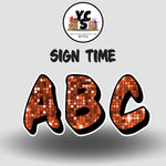 Sign Time 23 Inch SPARKLE ALPHABET Set