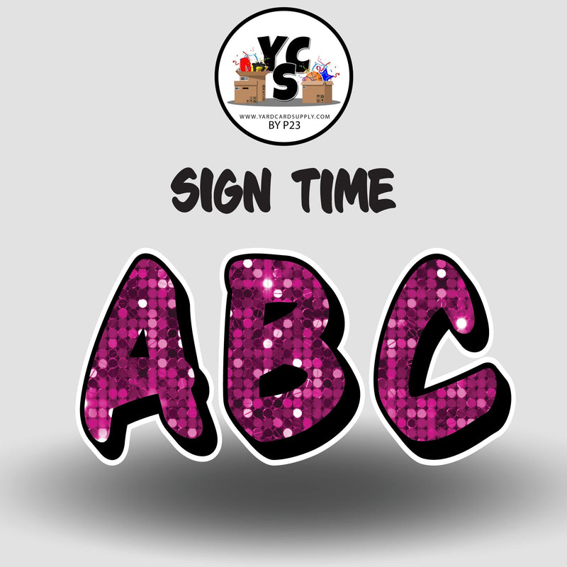 Sign Time 23 Inch SPARKLE ESSENTIAL LETTER & NUMBER Set