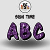 Sign Time 23 Inch SPARKLE ALPHABET Set