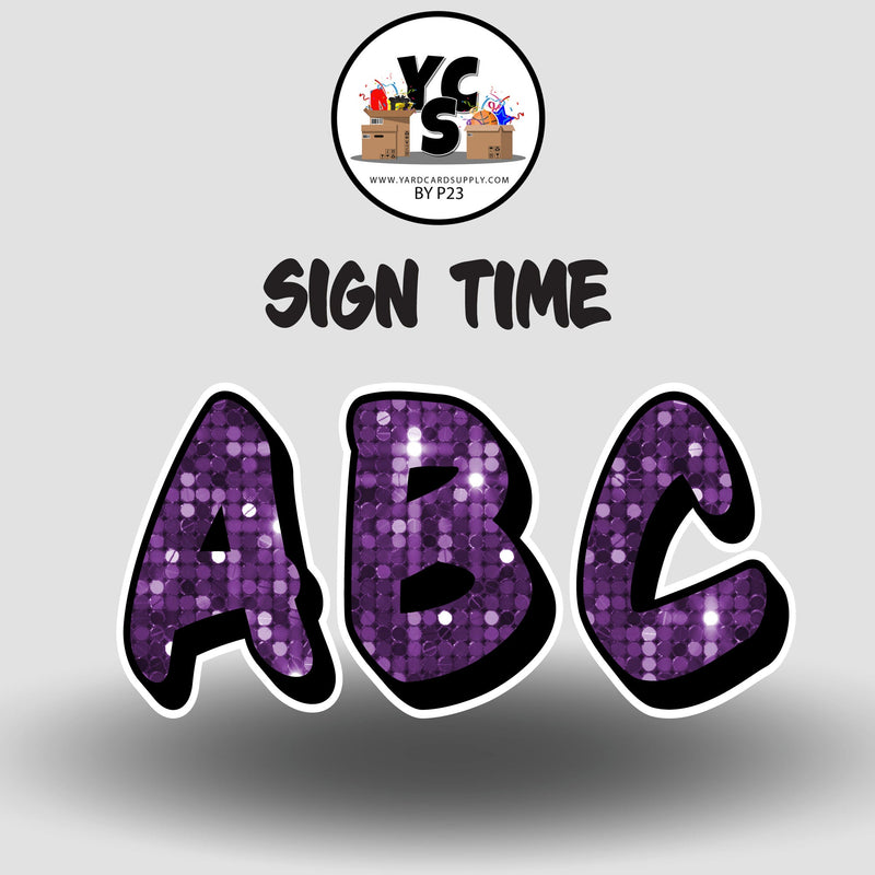 Sign Time 23 Inch SPARKLE ALPHABET Set