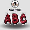Sign Time 23 Inch SPARKLE ALPHABET Set
