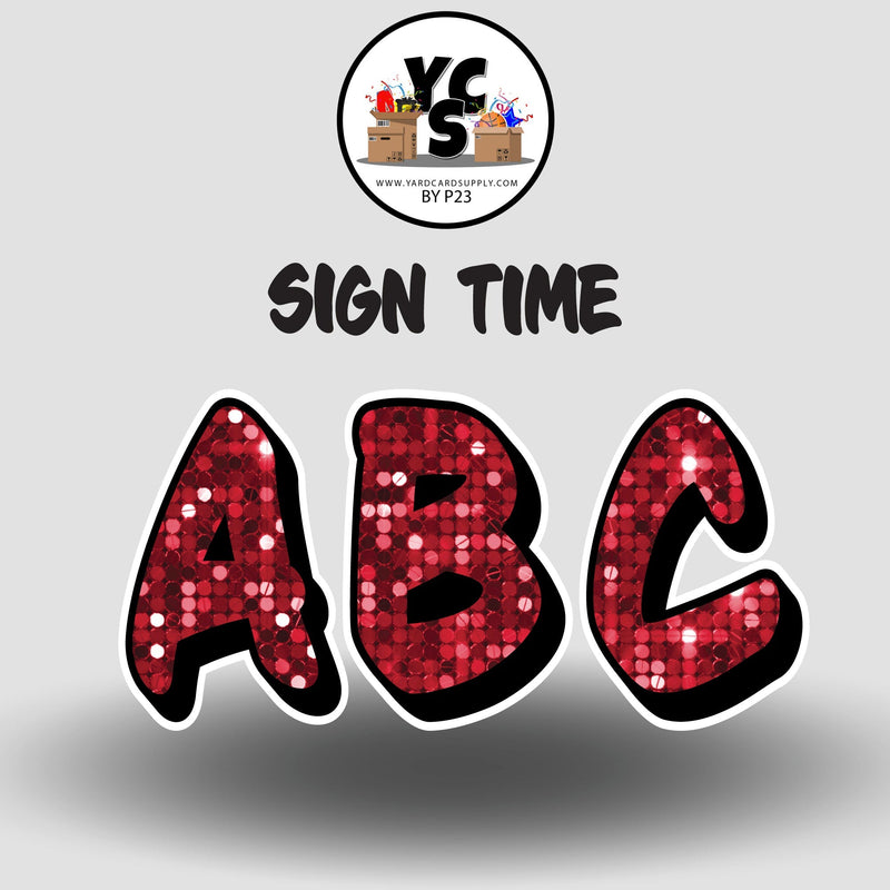Sign Time 23 Inch SPARKLE ESSENTIAL LETTER & NUMBER Set