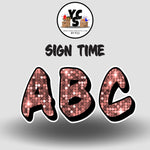 Sign Time 23 Inch SPARKLE ESSENTIAL LETTER & NUMBER Set