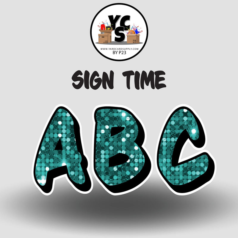 Sign Time 23 Inch SPARKLE ESSENTIAL LETTER & NUMBER Set