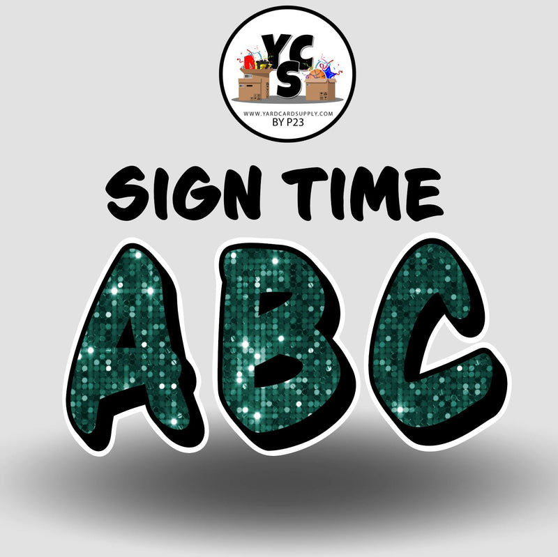 Sign Time 23 Inch SPARKLE ALPHABET Set