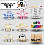 Start NOW Rental Business Starter Set - Sign Time Font 273 Pieces