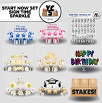 Start NOW Rental Business Starter Set - Sign Time Font 273 Pieces