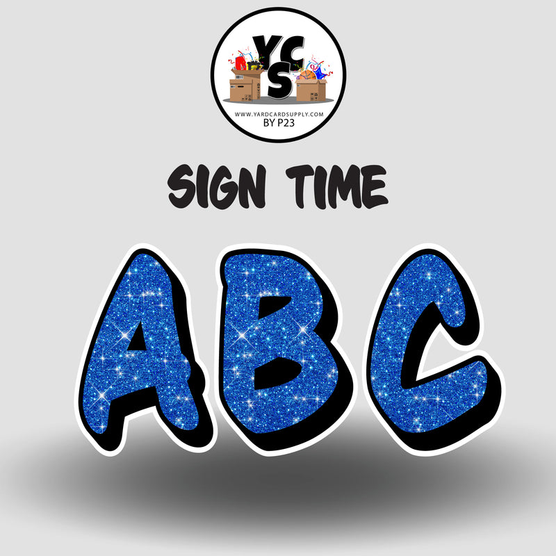 Sign Time 23 Inch GLITTER ALPHABET Set