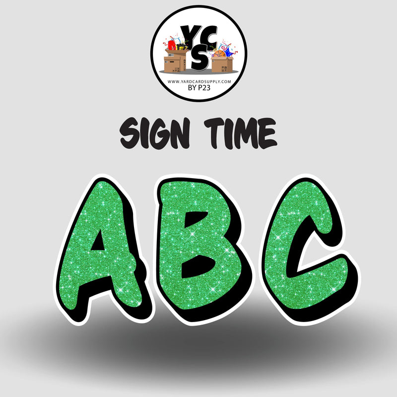 Sign Time 23 Inch GLITTER ESSENTIAL LETTER & NUMBER Set