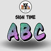 Sign Time 18 Inch GLITTER ALPHABET Set