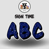 Sign Time 23 Inch GLITTER ALPHABET Set