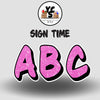 Sign Time 18 Inch GLITTER ALPHABET Set